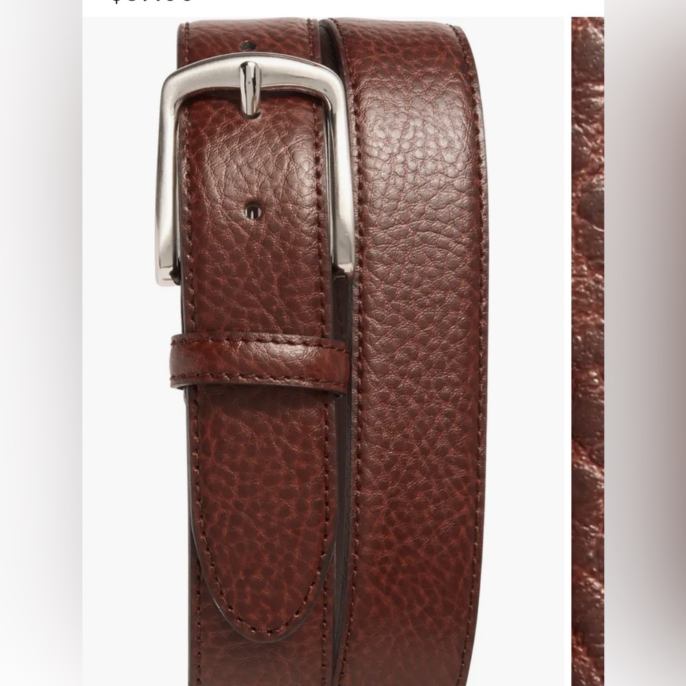 Nordstrom Men's Brown Leather Belt Size 42